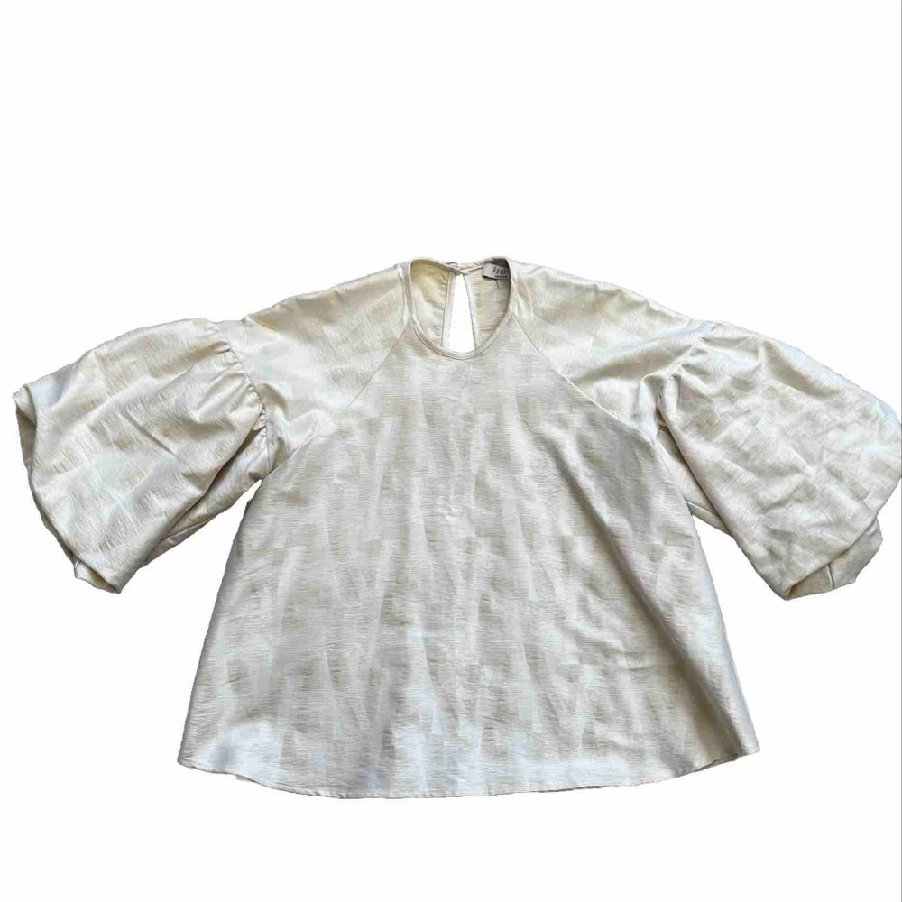 HUNTER BELL BUBBLE SLEEVE TOP SMALL CHIC STYLISH SOPHISTICATED PREPPY FEMININE